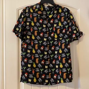 Hawaiian Tiki Button Up